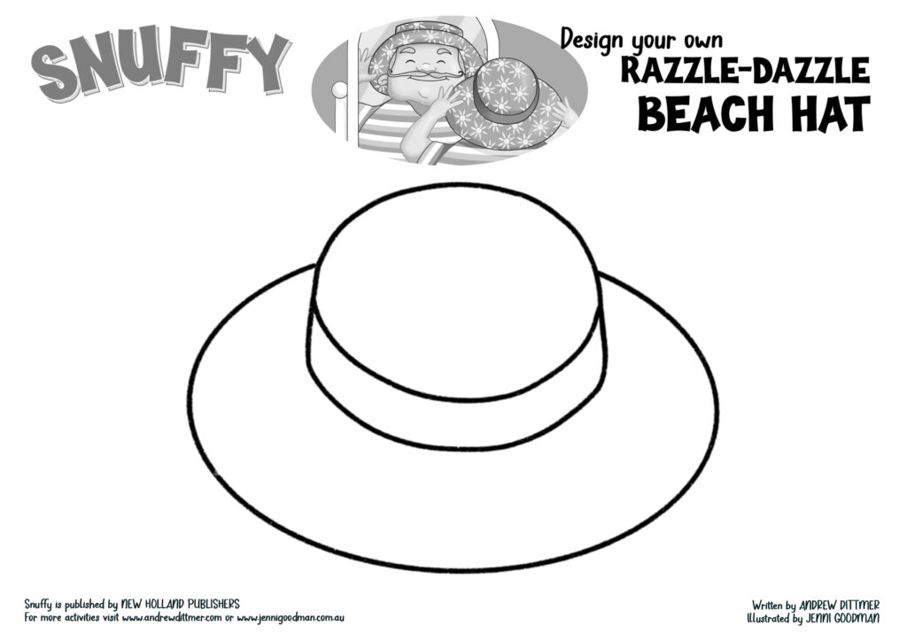 design your own razzle-dazzle beach hat